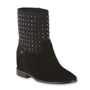 NWOT Ateliermix Mia Black Suede Boots